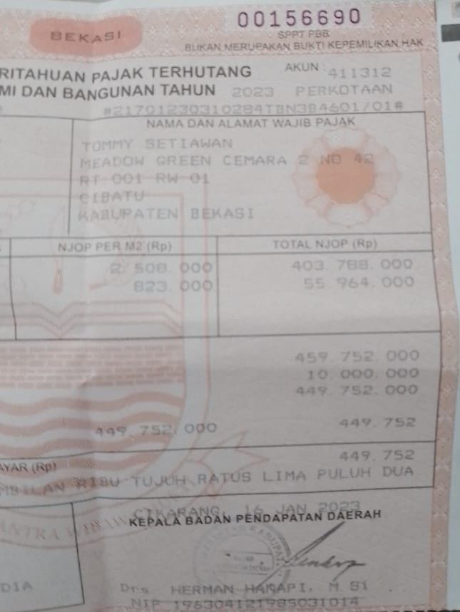 Rumah Dijual Siap Huni Baru Renov di Meadow Green Lippo Cikarang